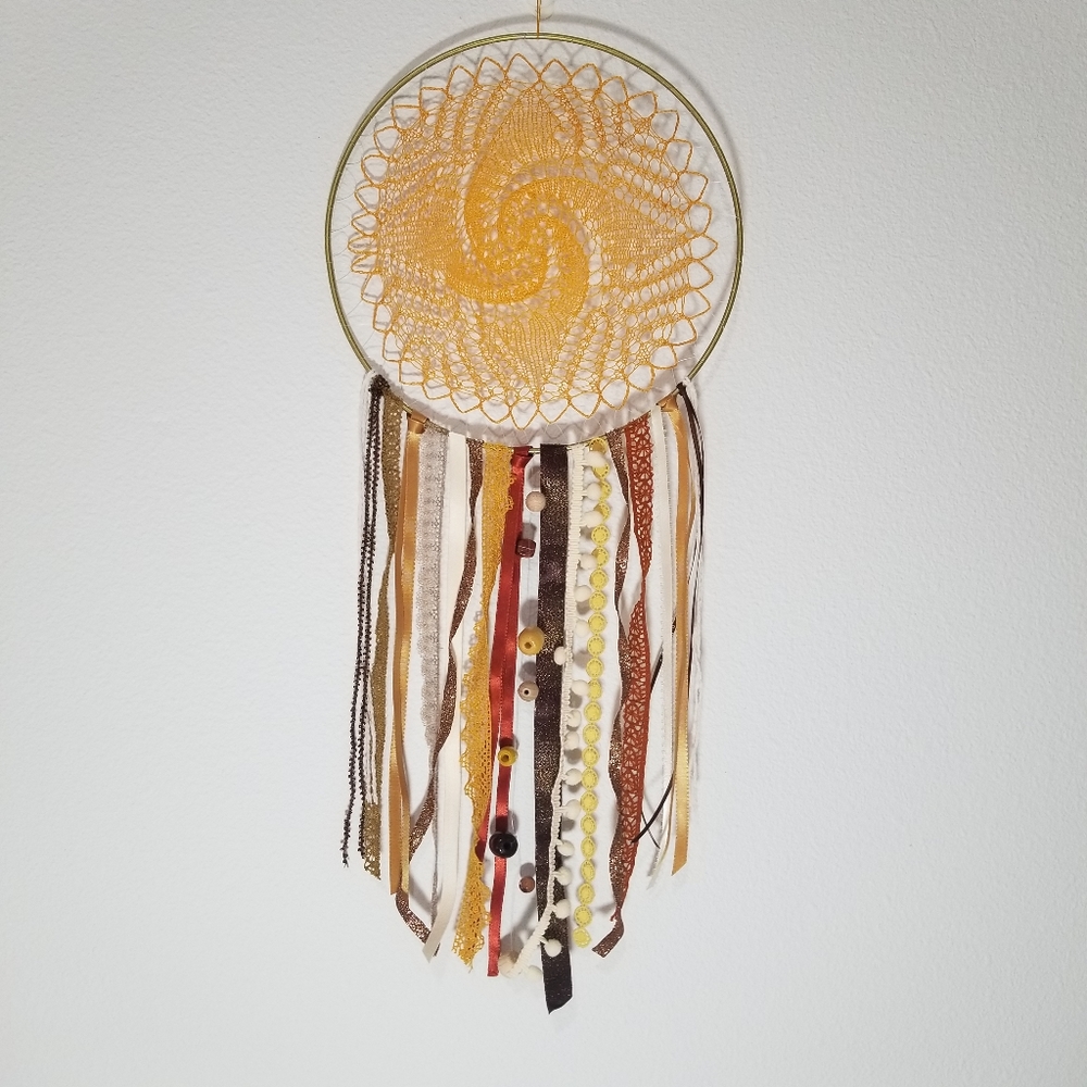 🌸 Medium One-of-a-kind Unique Handmade Boho Dream Catcher Wall Home Decor